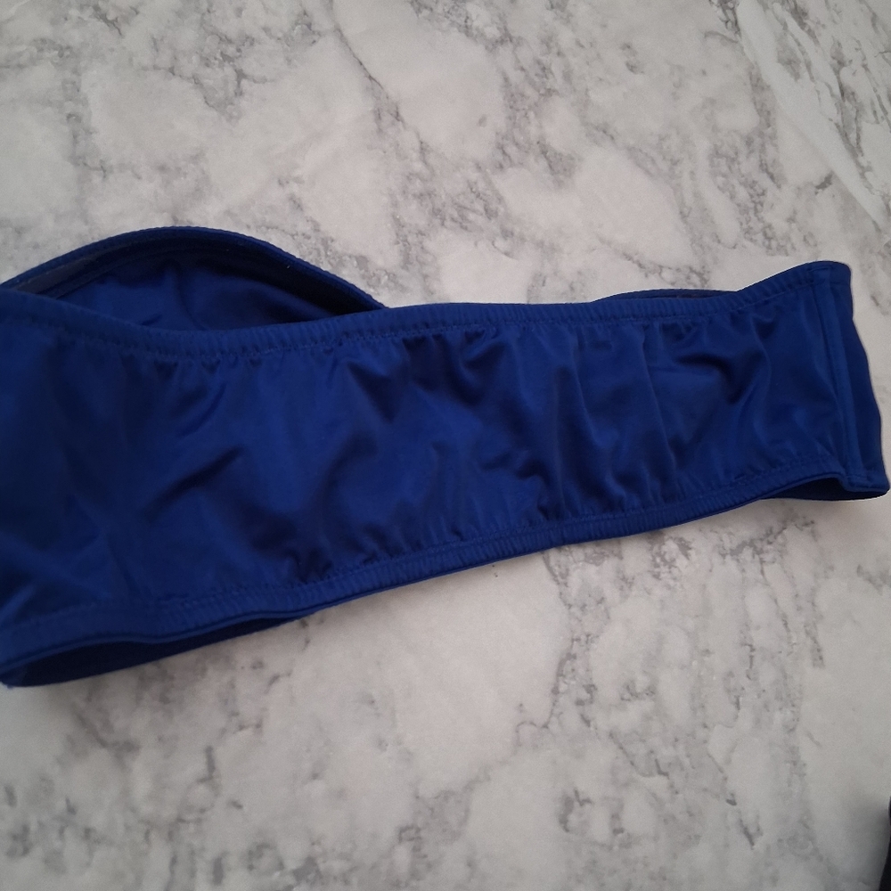 Victoria's Secret Royal Blue Bandeau Bikini Top Size Medium - Picture 3 of 7